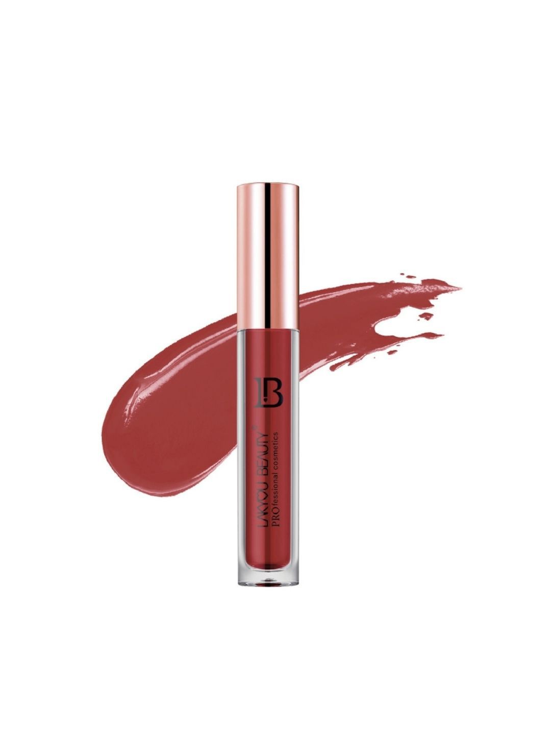 LAKYOU BEAUTY Color Infusion Non Transfer Matte Liquid Lipstick - 6 ml - Mehroon 17-picture-18