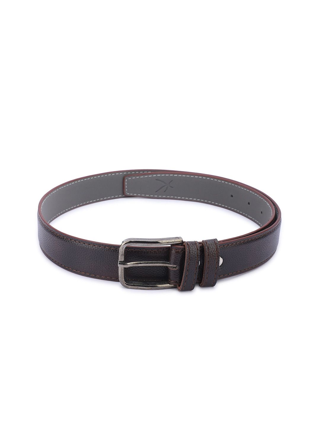 The Roadster Lifestyle Co Men Textured Formal Belt-image-44