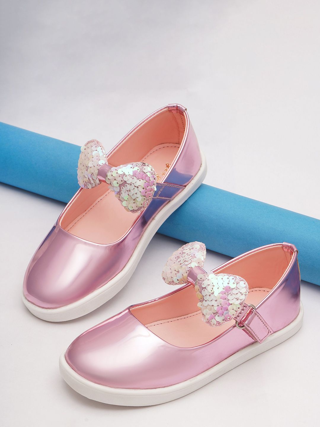 BOYZ N GALZ Kids Girls Embellished Party Bows Flats-picture-33