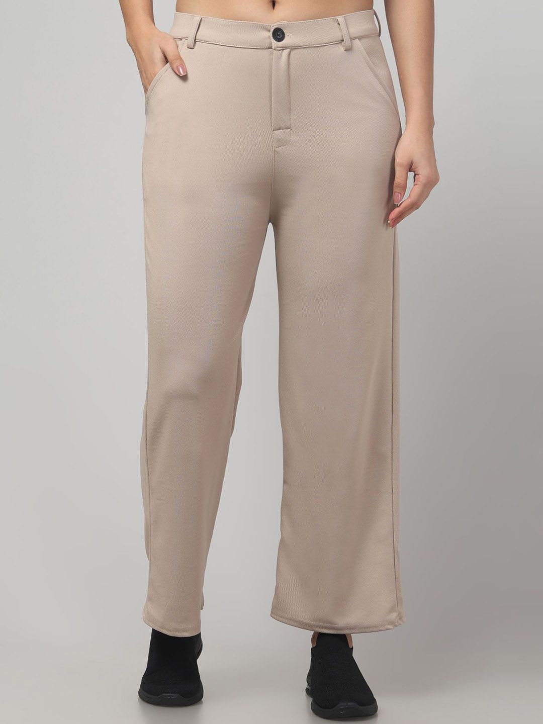 CROWN KING Women Straight Fit Trousers-picture-46