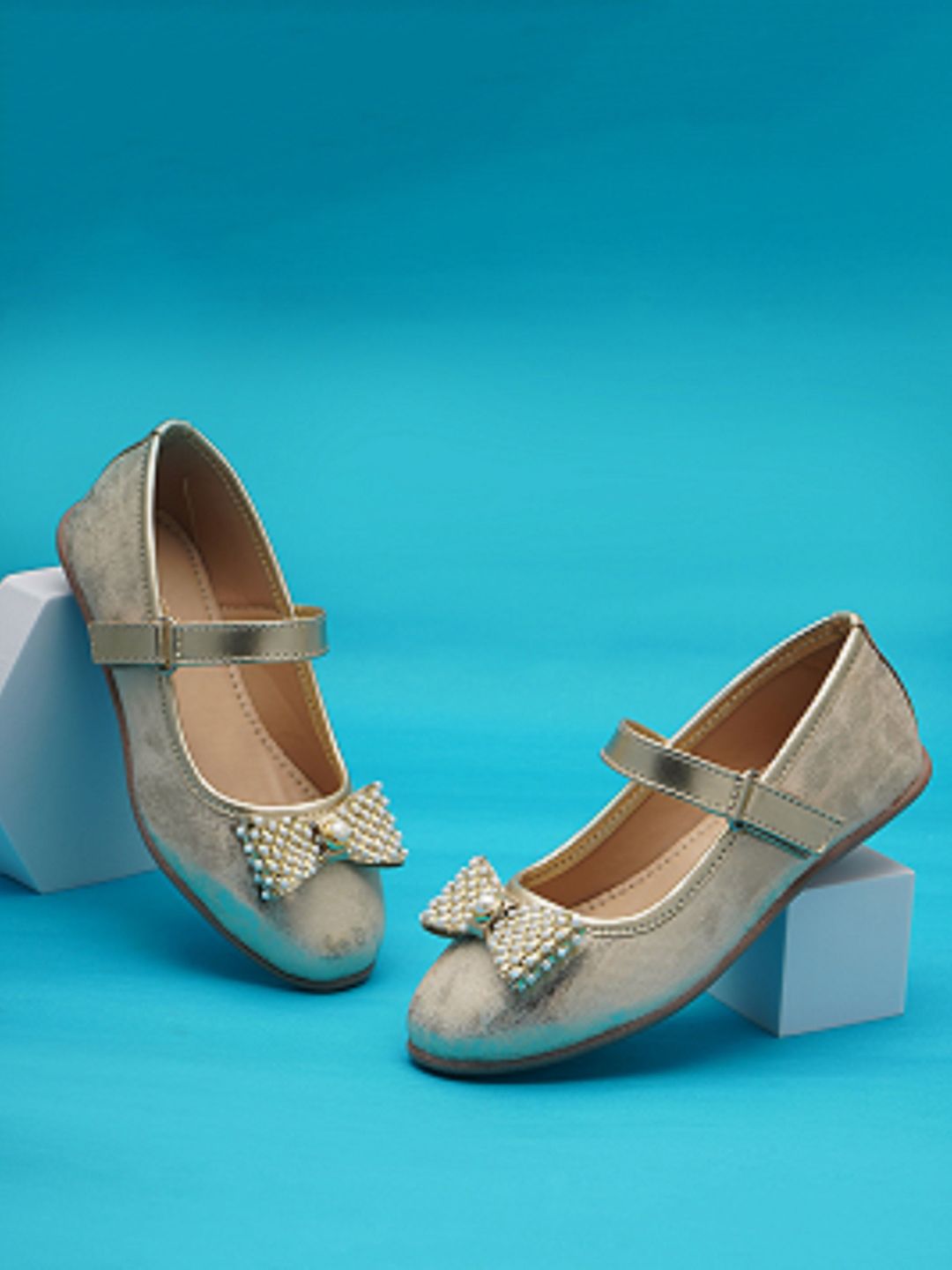 BOYZ N GALZ Girls Embellished Party Ballerina Mary Janes Flats With Bows-picture-13