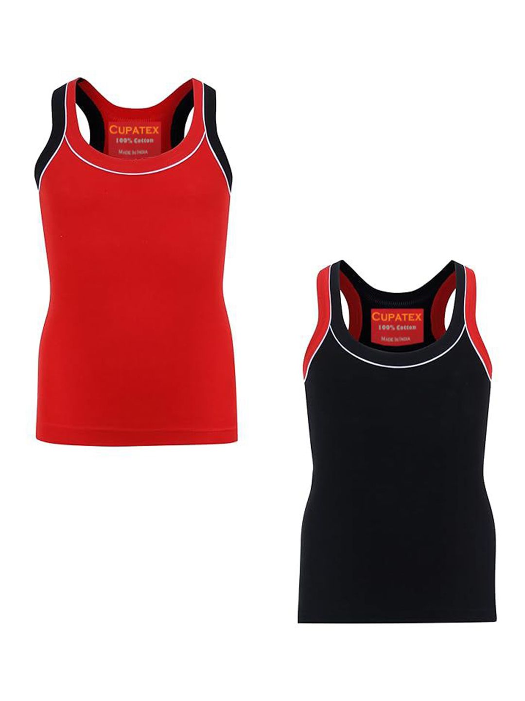 Cupatex Boys Pack Of 2 Cotton Basic Vests KIDSS_GYM_P2_1-picture-50