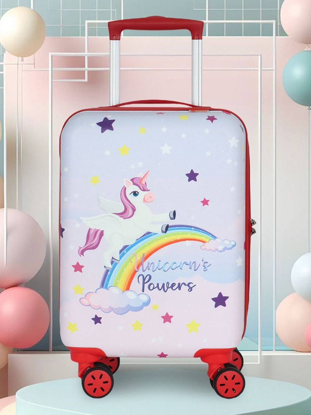 NOVEX Kids Printed Hard-Sided Cabin Trolley Bag-picture-56