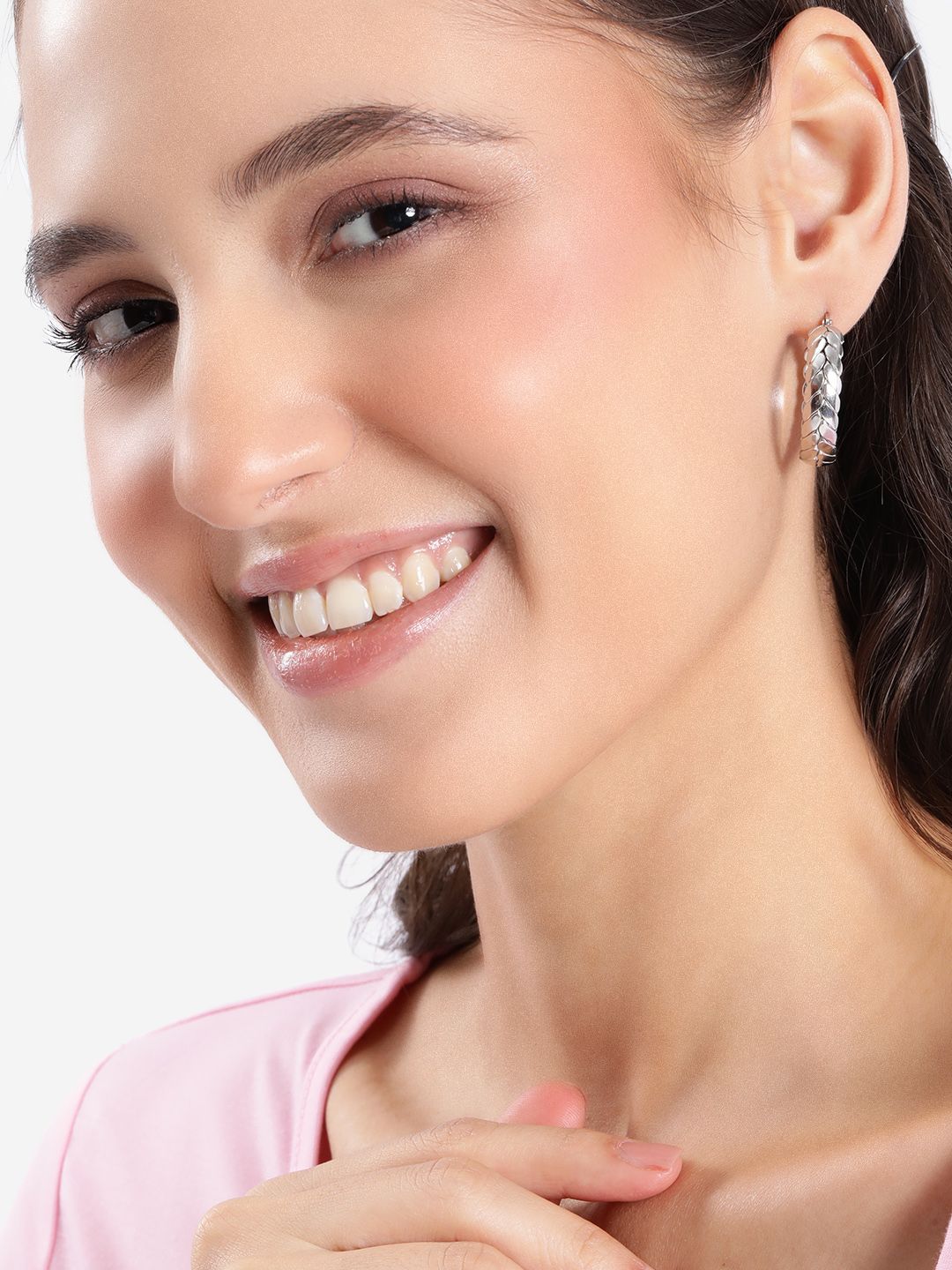 DressBerry Circular Shaped Hoop Earrings-picture-11