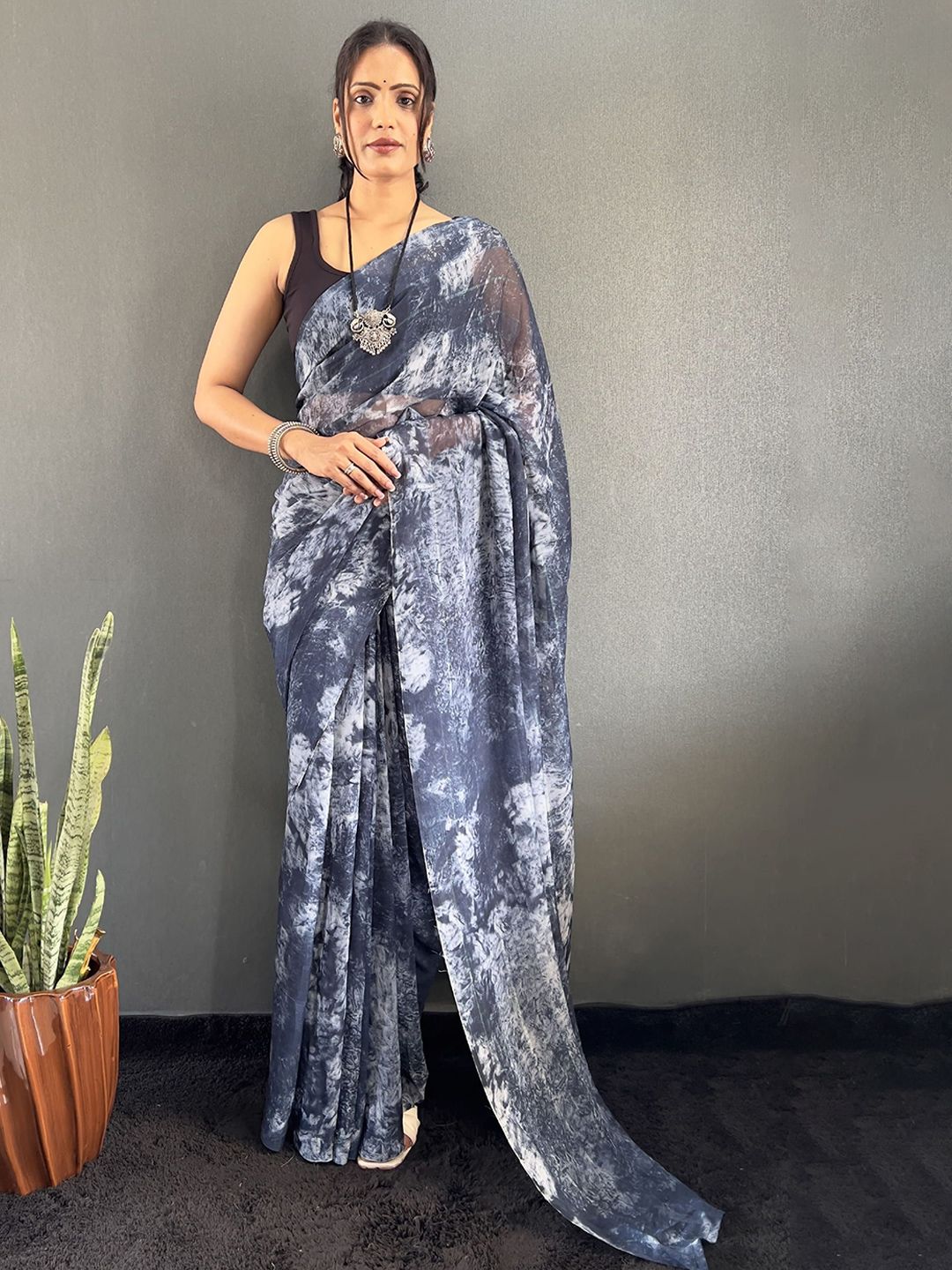 Mitera Tie and Dye Pure Georgette Saree-picture-11