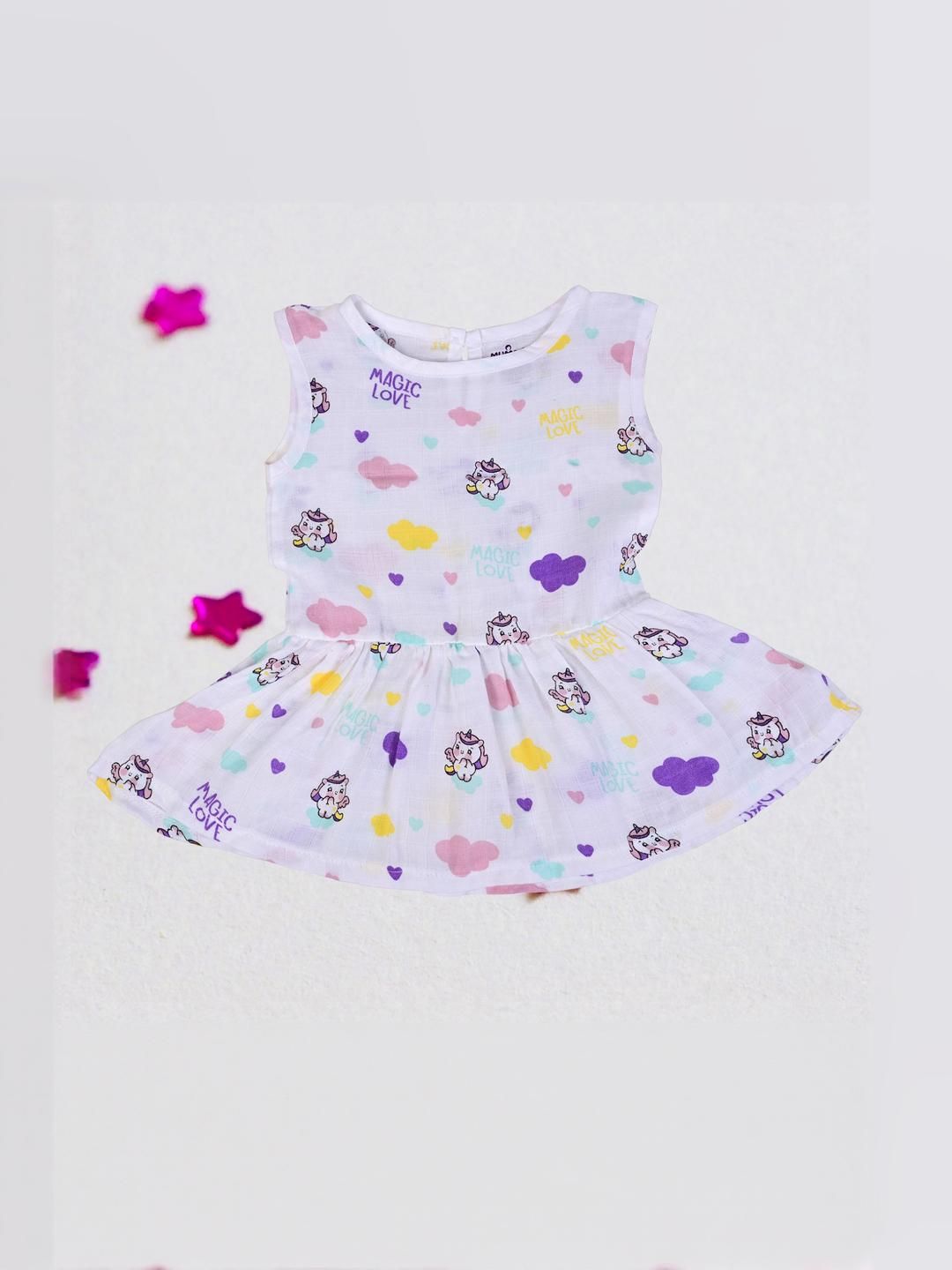 MumsLap Baby Girls Print Fit & Flare Dress-picture-27