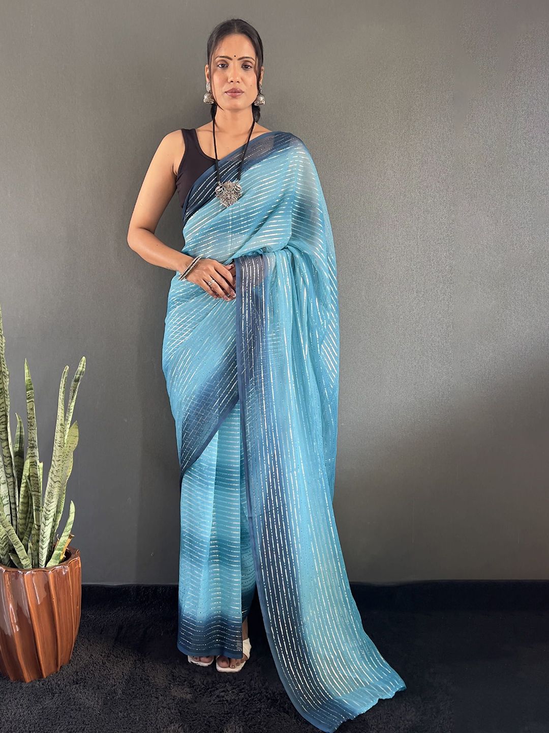 Mitera Embellished Pure Georgette Saree-picture-12