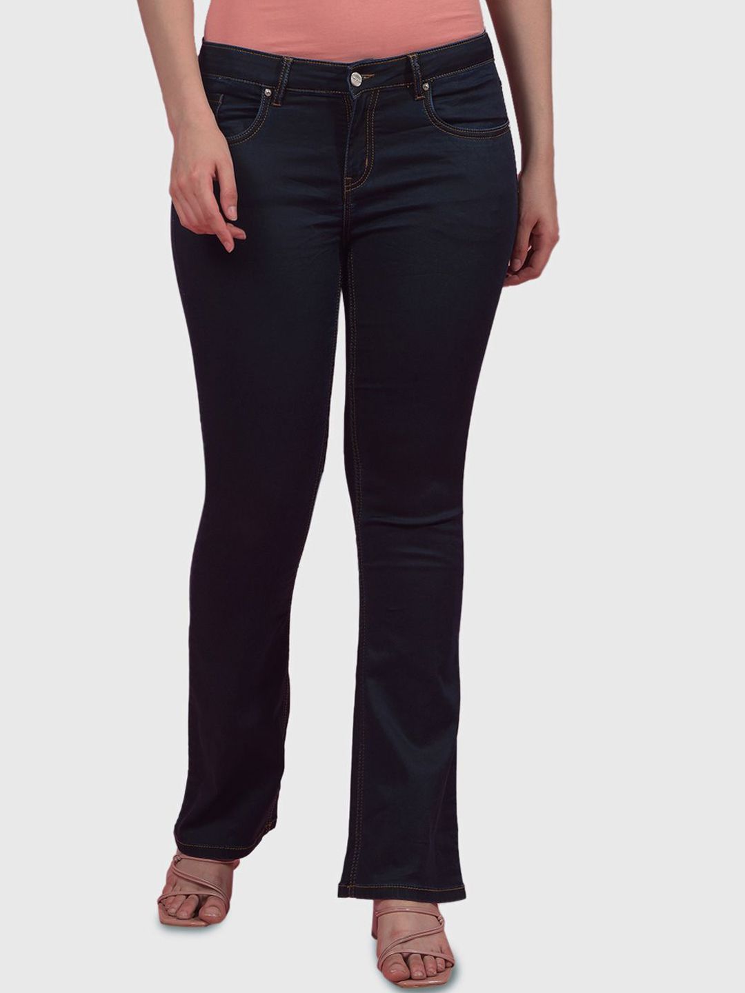 Numero Uno Women Bootcut Mid-Rise Stretchable Jeans-picture-10