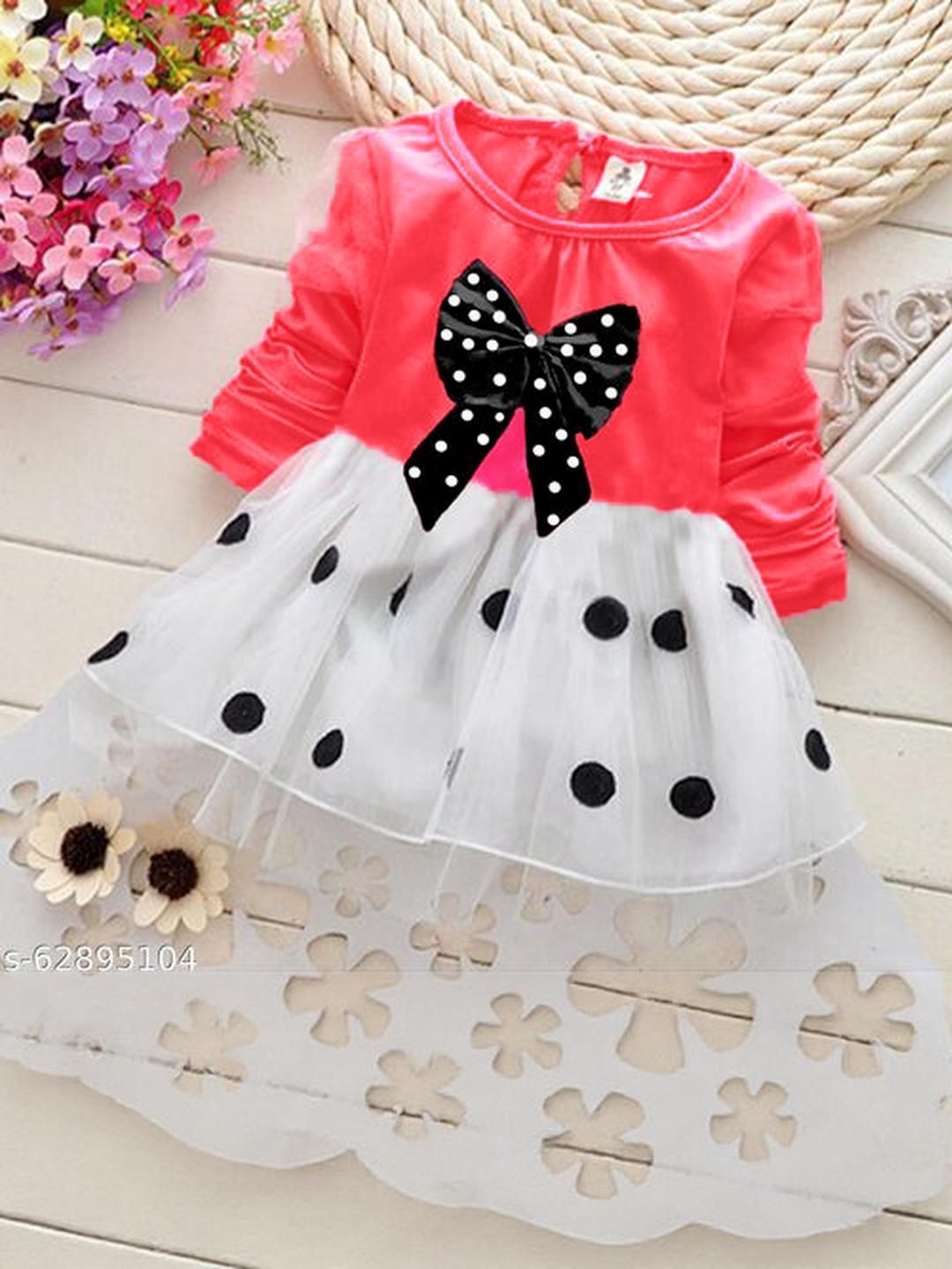 Hikuj Girls Pink Dresses-picture-15