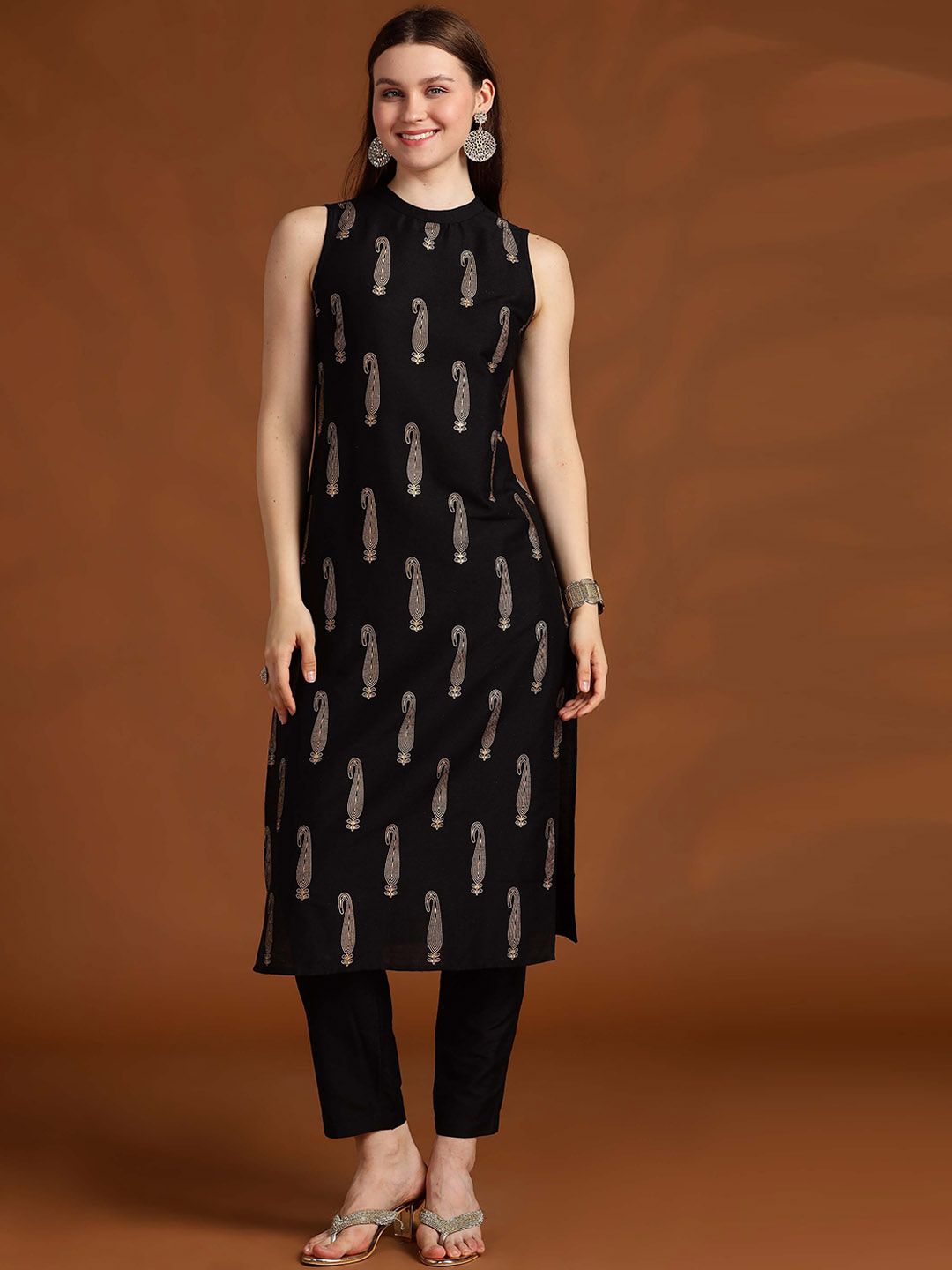 Anouk Women Ethnic Motifs Printed Kurta with Trousers