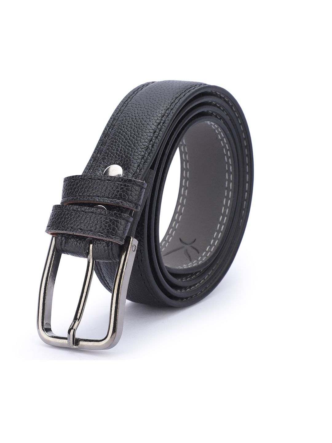 The Roadster Lifestyle Co Men Textured Formal Belt-image-46