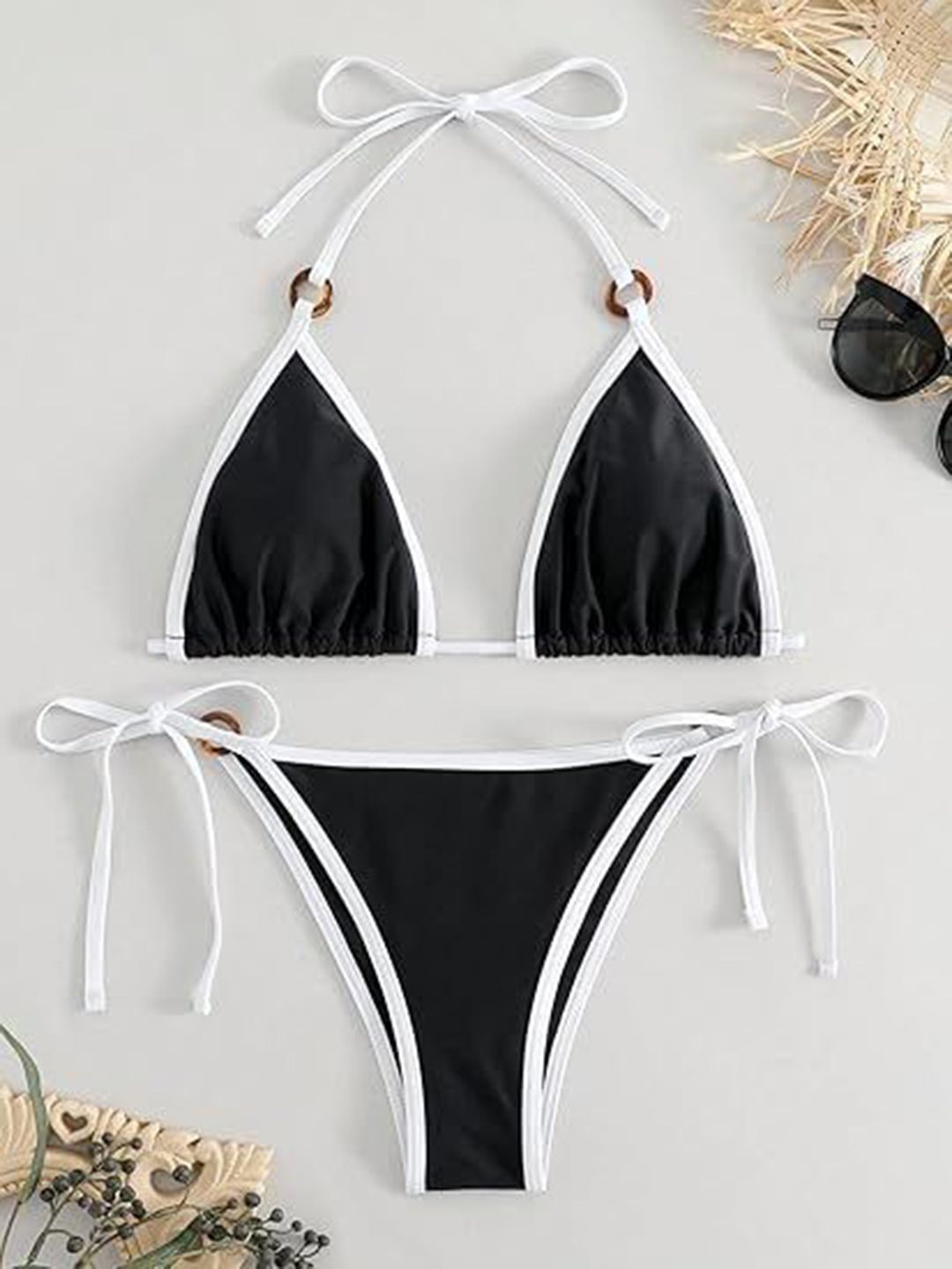 BAESD Halter Neck Swim Bikini Set-picture-27