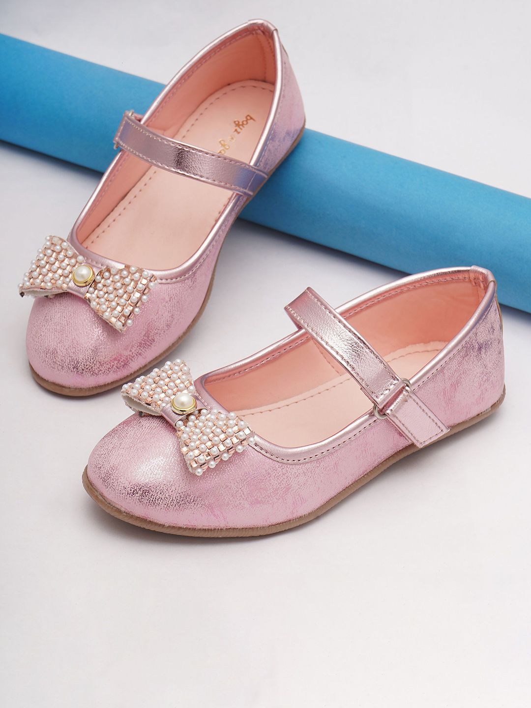 BOYZ N GALZ Girls Embellished Party Bows Flats-picture-24