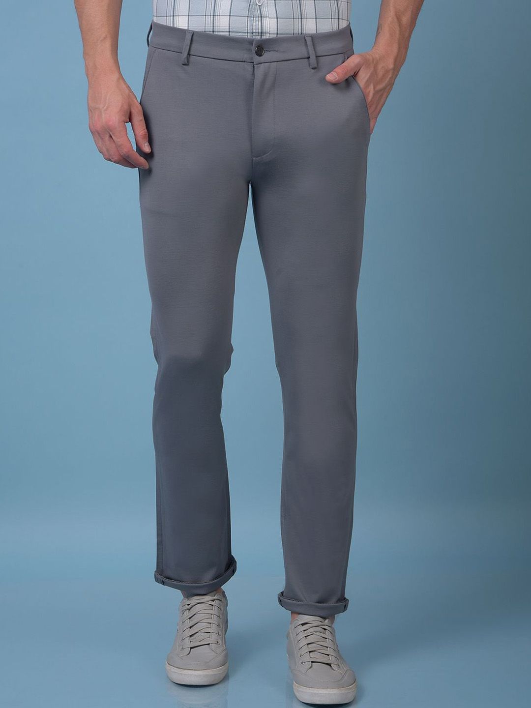 Crimsoune Club Men Smart Slim Fit Mid-Rise Chinos-picture-37