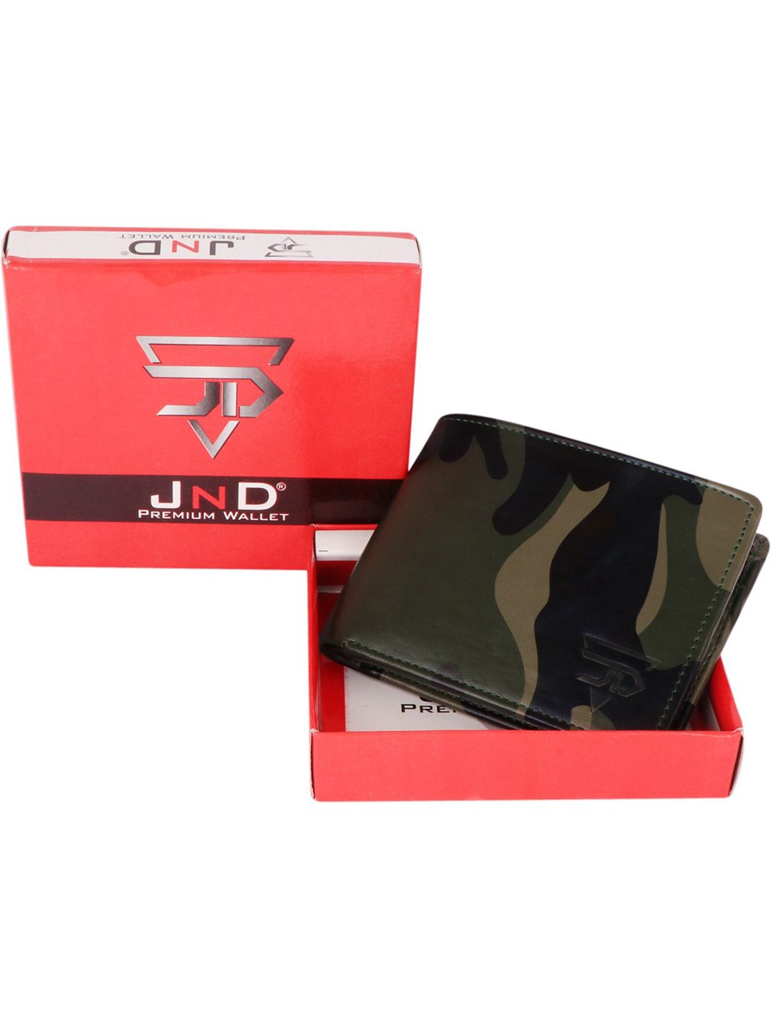 JND Men Camouflage Printed Short Two Fold Wallet-image-3