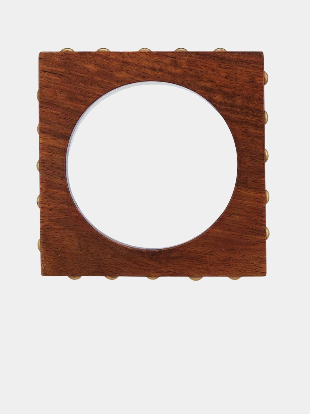 ATIBELLE Set Of 3 Gold-Plated Wooden Bangles
