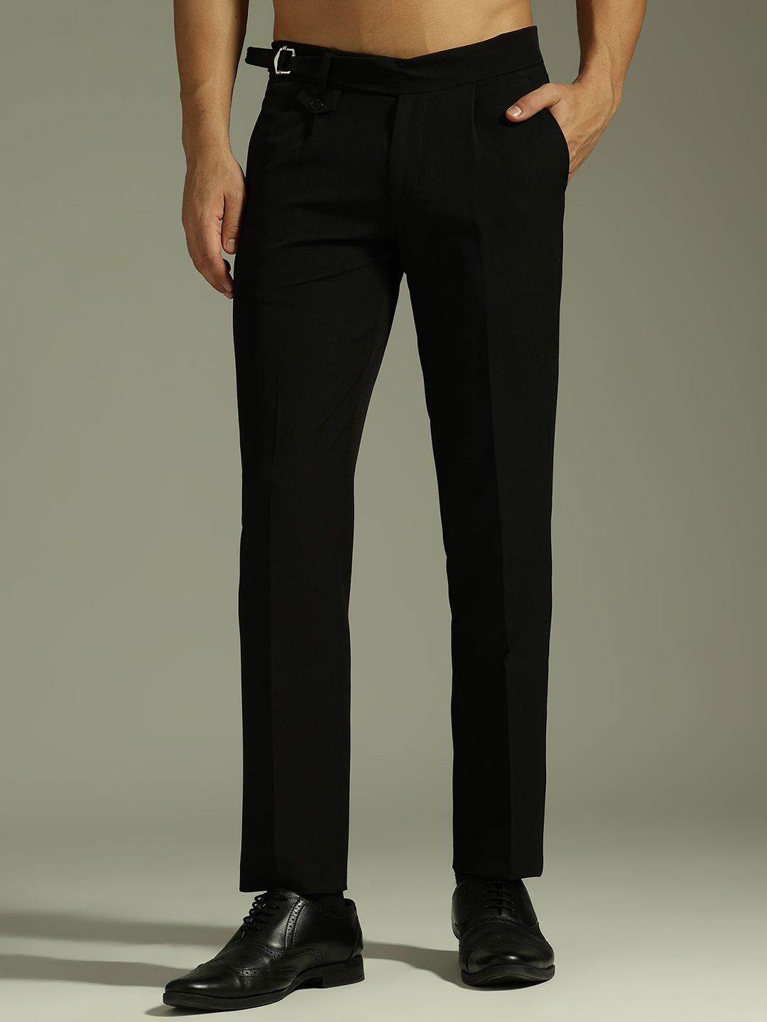 DENNISON office wear Men Relaxed Easy Wash Pleated Formal Trousers-picture-35