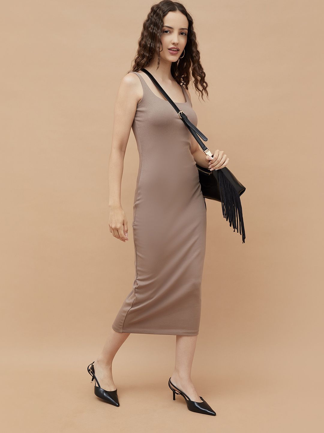 Ginger by Lifestyle Women Bodycon Midi Dress