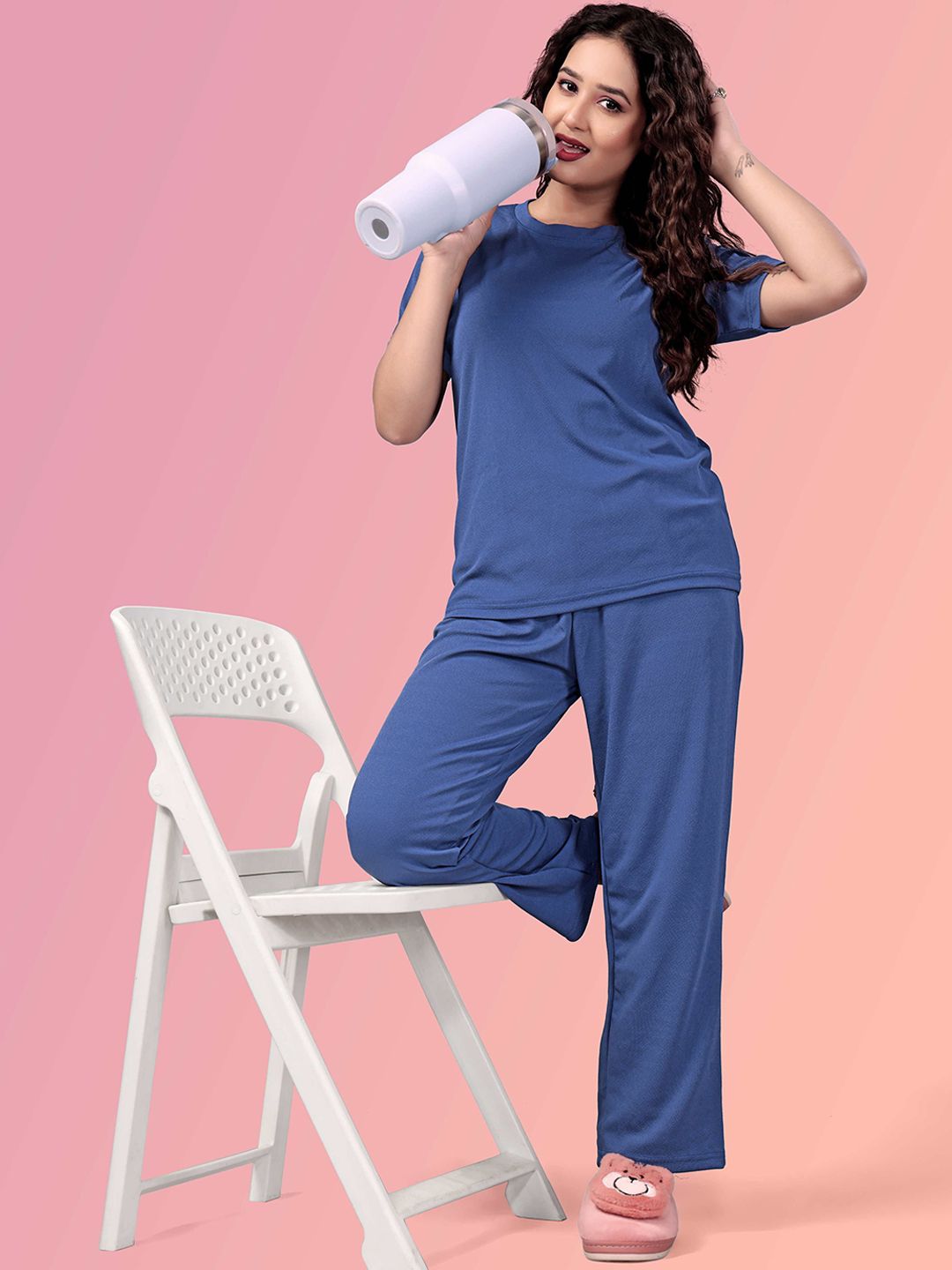 JK Creation Women Round Neck Night suit-picture-13