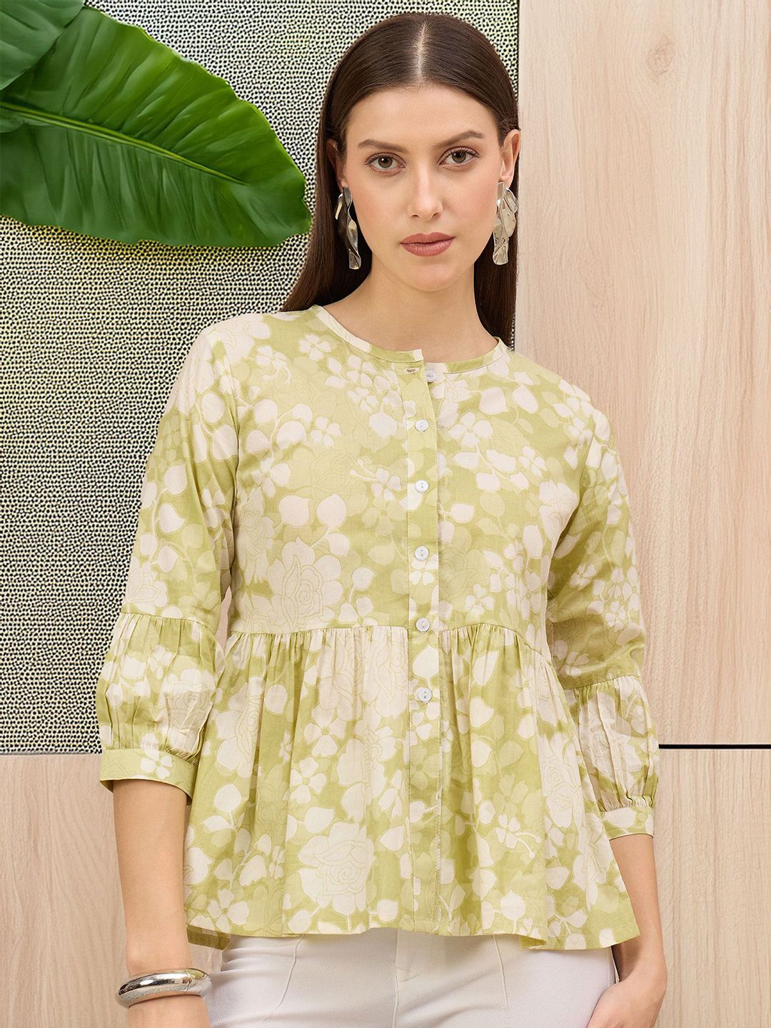 Moda Rapido Women Floral Print Cotton Round Neck Top-picture-16