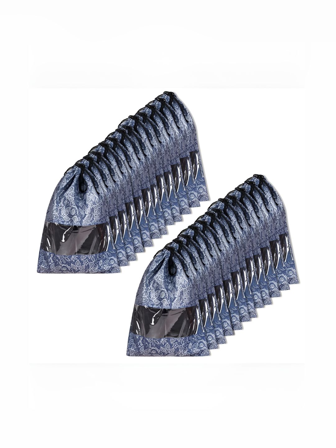 Aura Navy Blue Set of 6 Reusable Shoes Organiser Organisers-picture-41