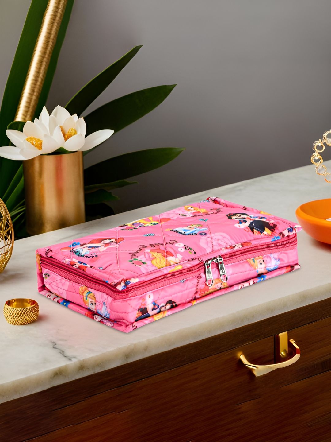 Aura Pink Set of 1 Regular Jewellery Organiser Organisers-picture-26