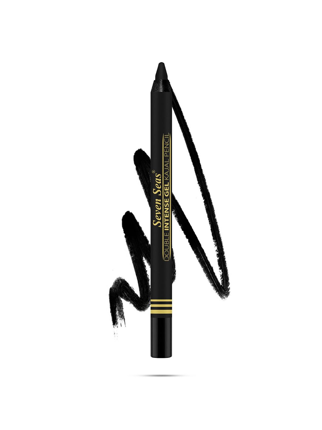 Seven Seas Double Intense Long Lasting Gel Kajal Pencil - Black 08