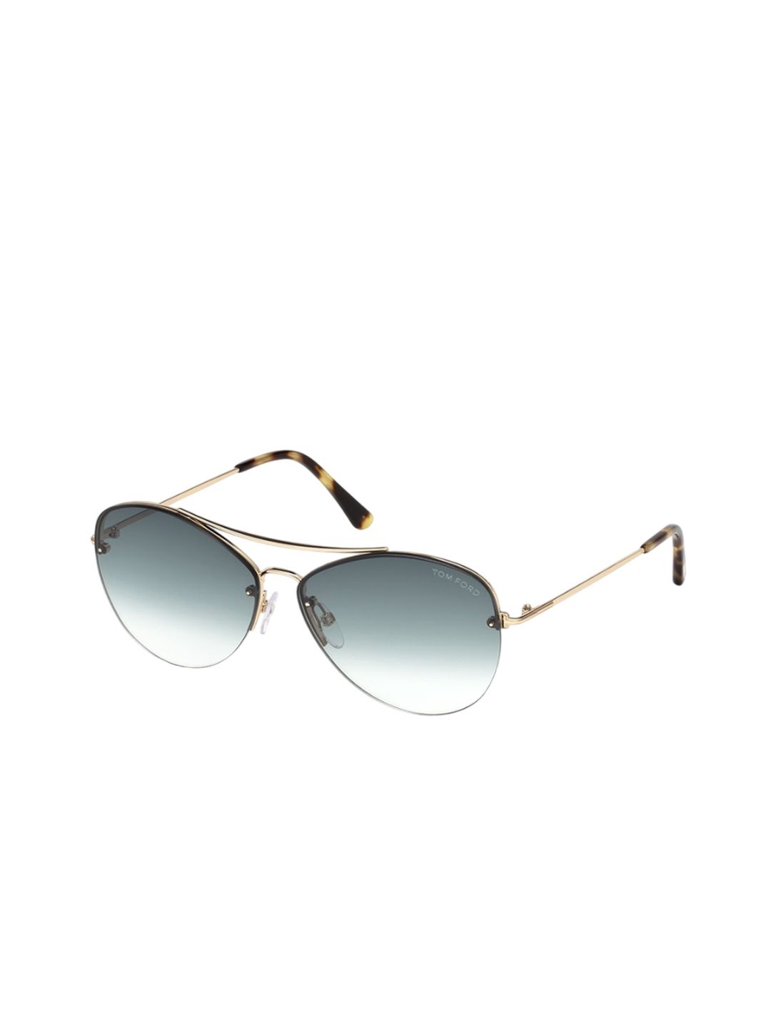 Tom Ford Men Half Rim Aviator Sunglasses with UV Protected Lens FT0566 60 28W-image-31