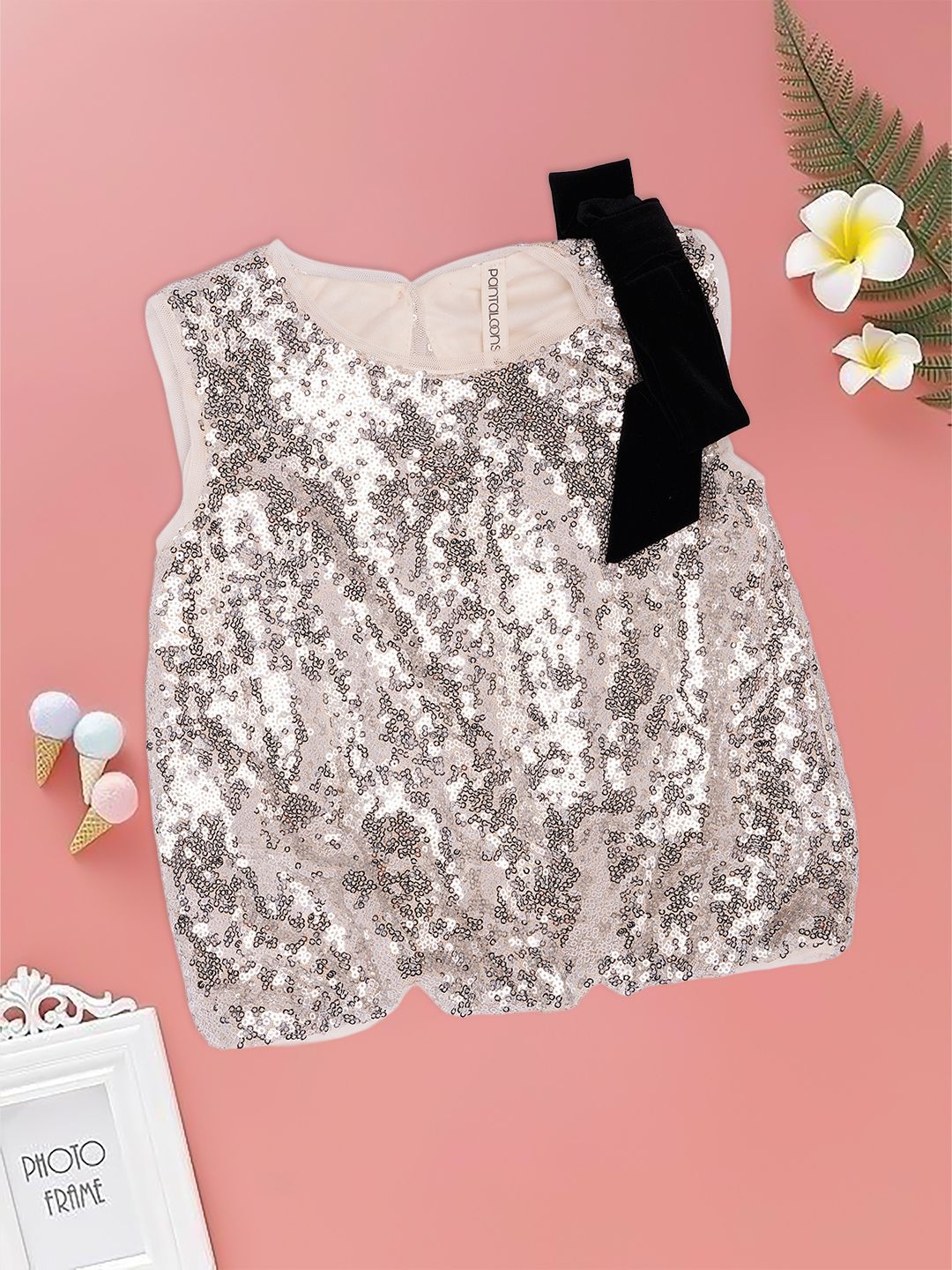 Pantaloons Junior Girls Sequined Embellished Top-picture-27