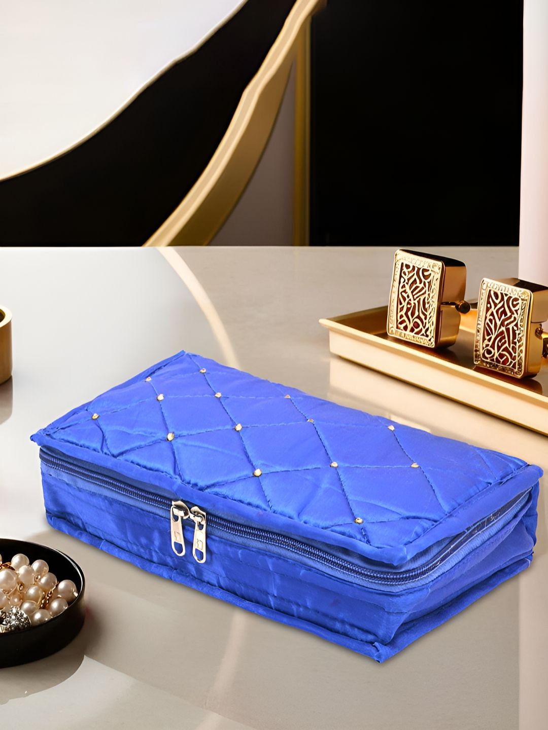 Aura Blue Set of 1 Regular Jewellery Organiser Organisers-picture-23