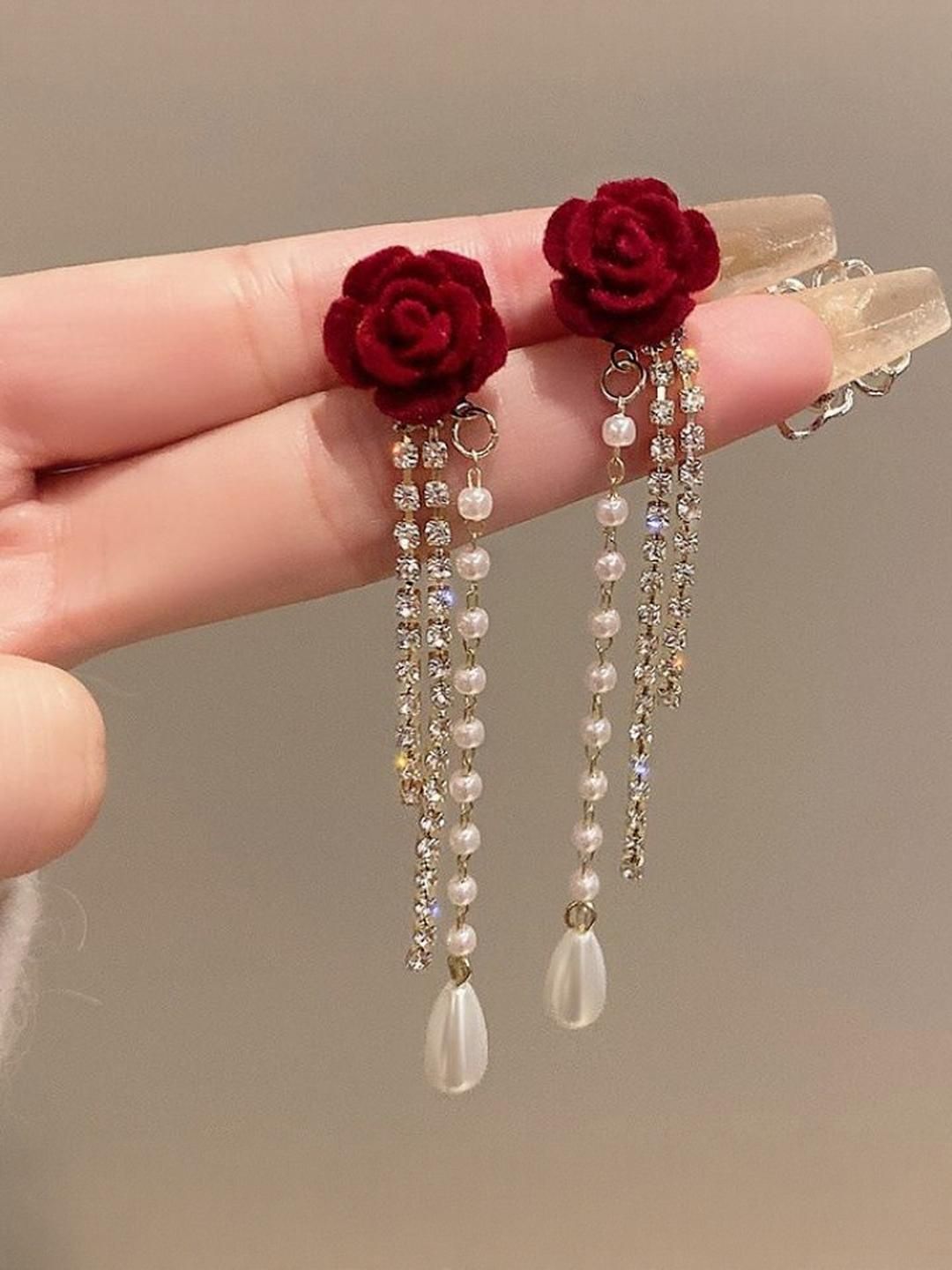 Anouk Floral Drop Earrings-picture-21