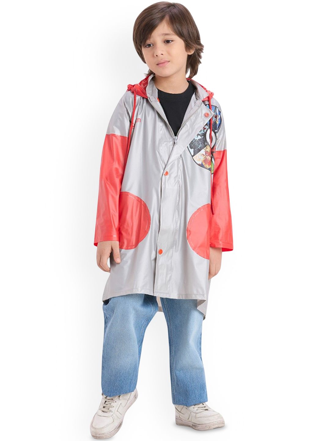 Citizen Kids Mickey Printed Hooded Rain Jacket-picture-31