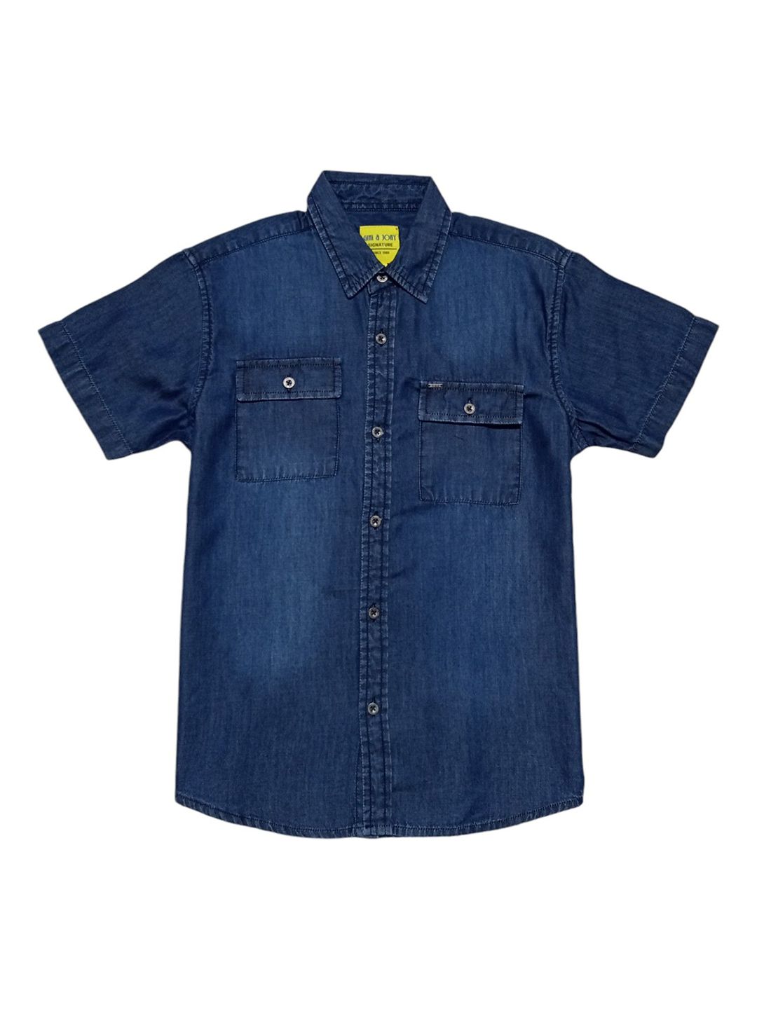 Gini and Jony Boys Comfort Fit Typography Printed Spread Collar Casual Shirt-picture-49