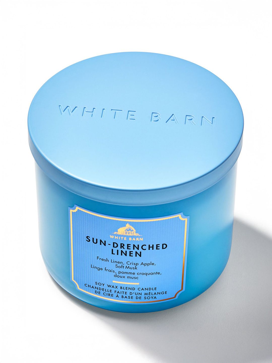 Bath & Body Works Sun-Drenched Linen 3-Wick Scented Candle - 411g-picture-27