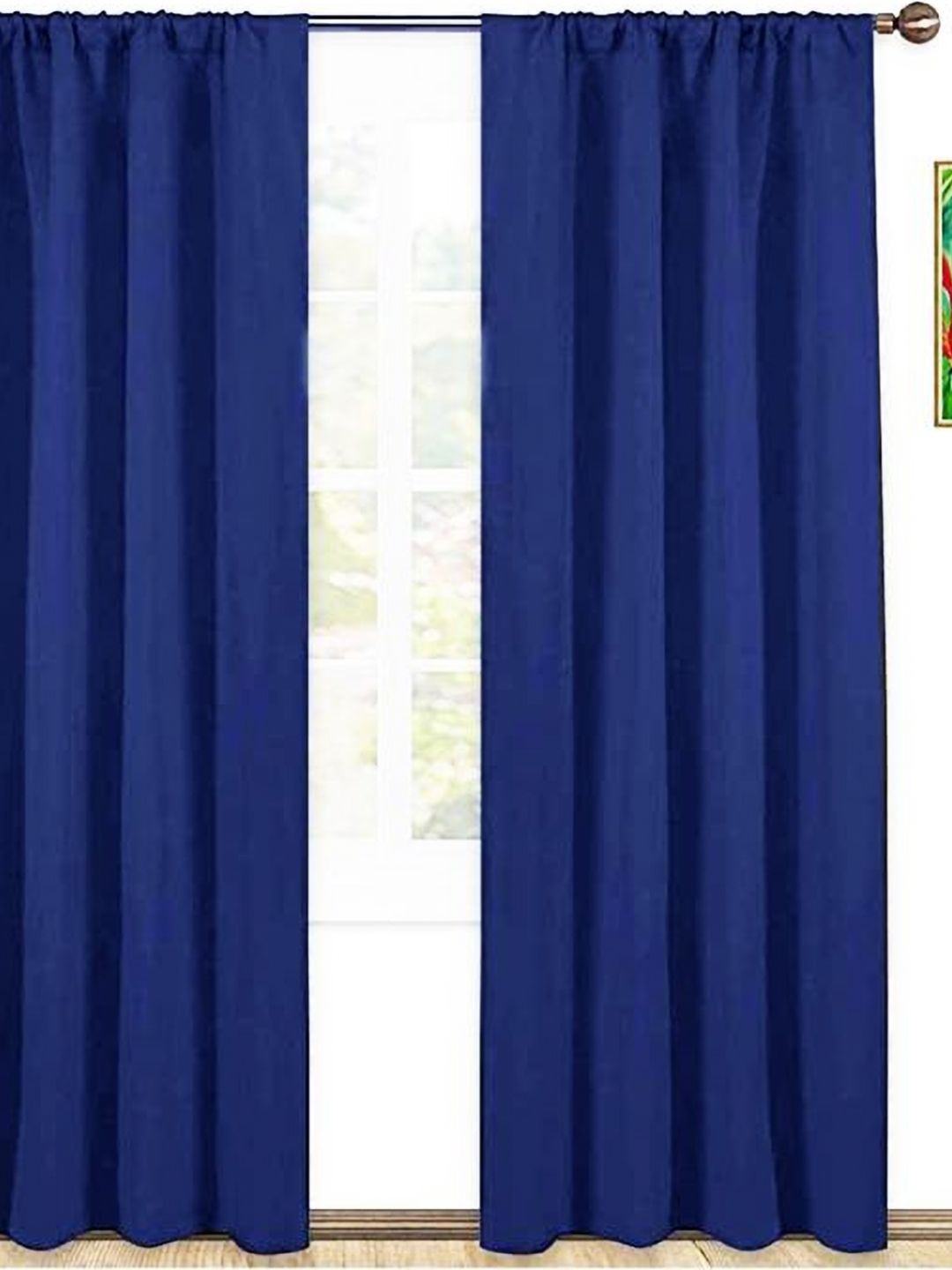 Parda Online Blue 2 Pcs Black Out Window Curtain-image-38