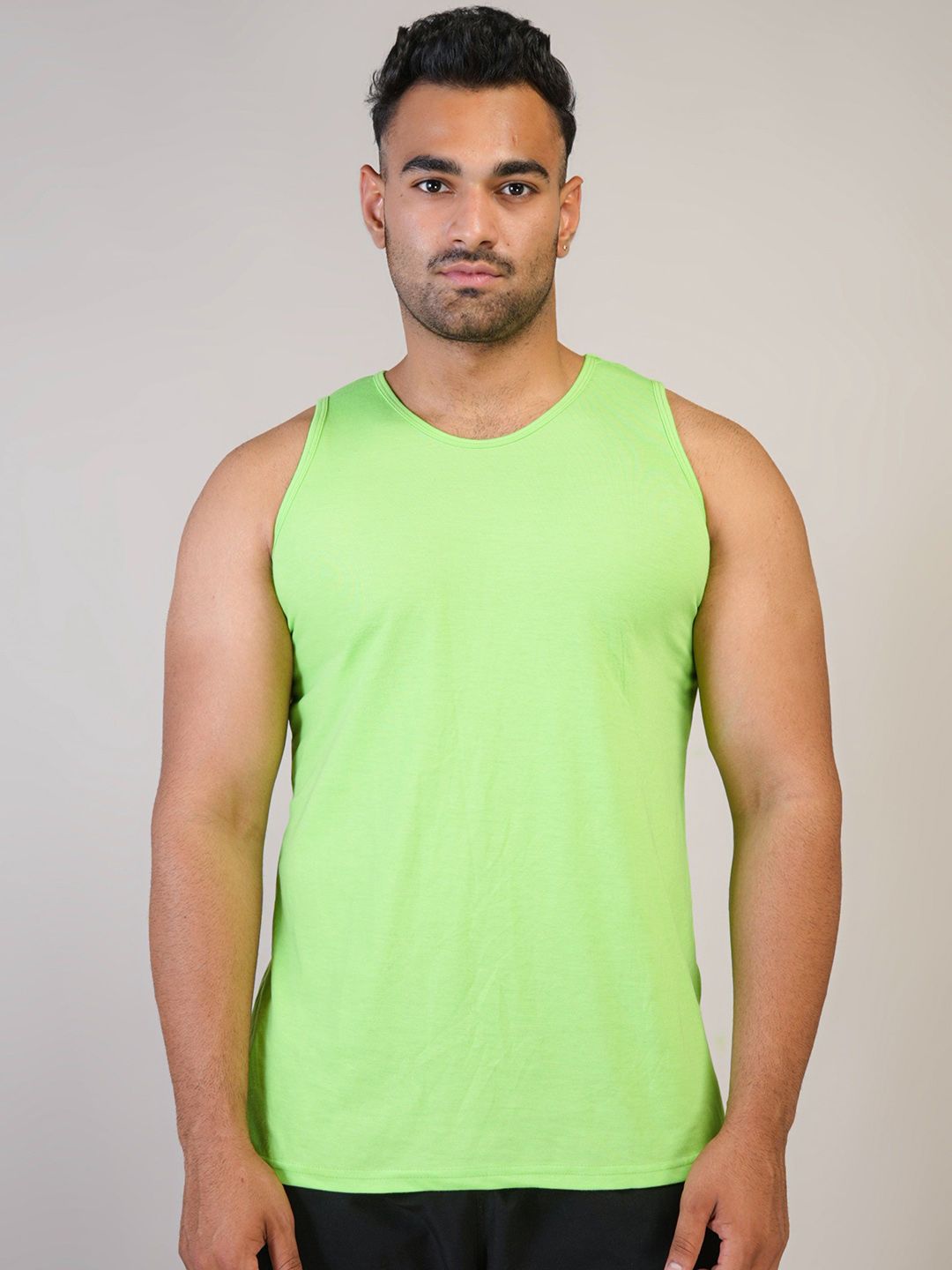 PINK GRAPES Cotton Scoop Neck Basic Vest VEST-PLAIN-FOREST-GREEN-M-picture-39