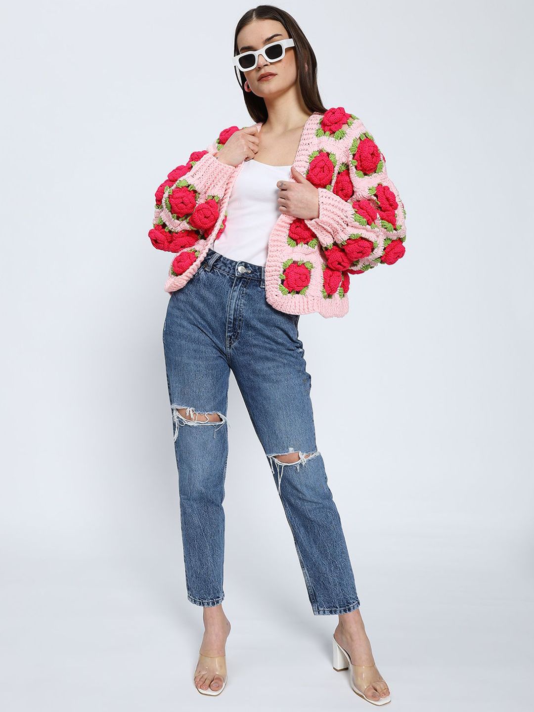 Sugercandy Baby Senorita Women Woollen Handmade Cardigan-picture-32
