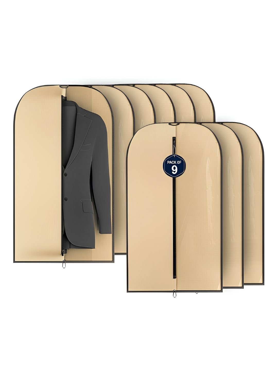 Aura Brown 9 Pieces Suit Organisers-picture-15