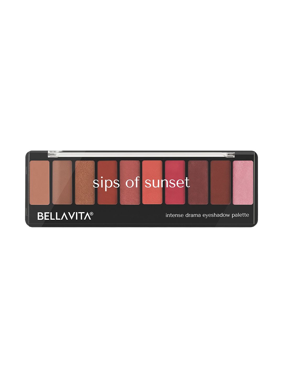Bella Vita Organic Intense Drama 10 Shades Shimmer & Satin Eyeshadow- Sips of Sunset-image-14