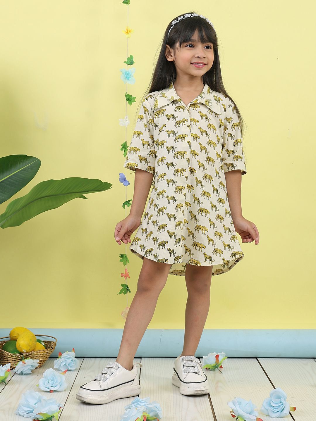 Here&Now X Kinder Kids Girls Print Shirt Dress-picture-31