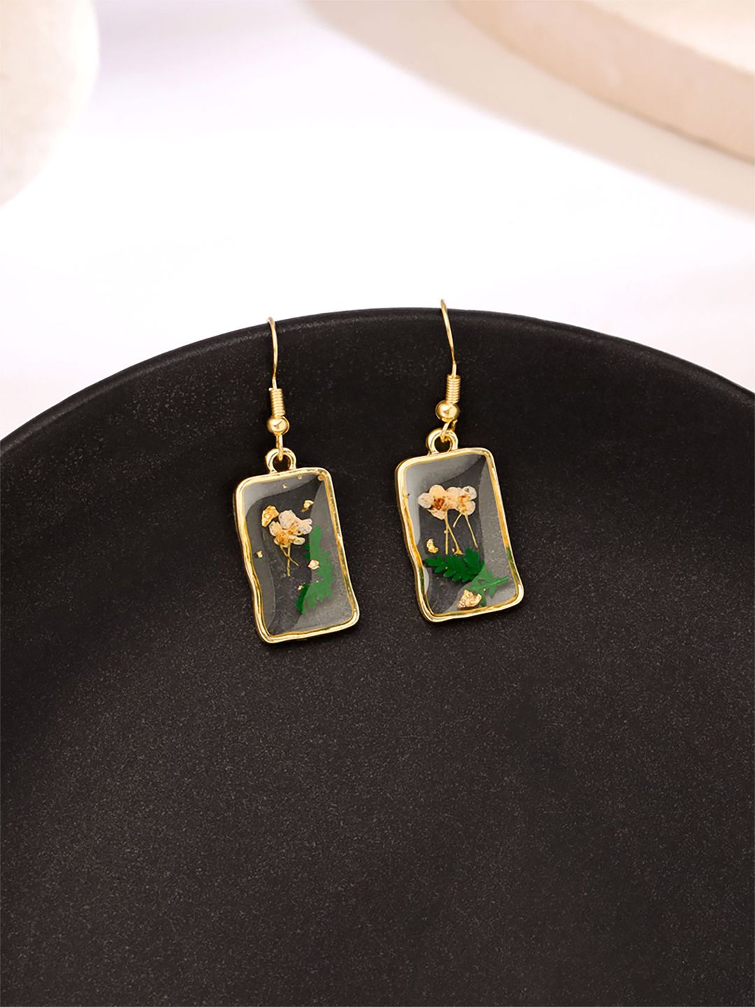 Yellow Chimes Contemporary Drop Earrings-picture-45