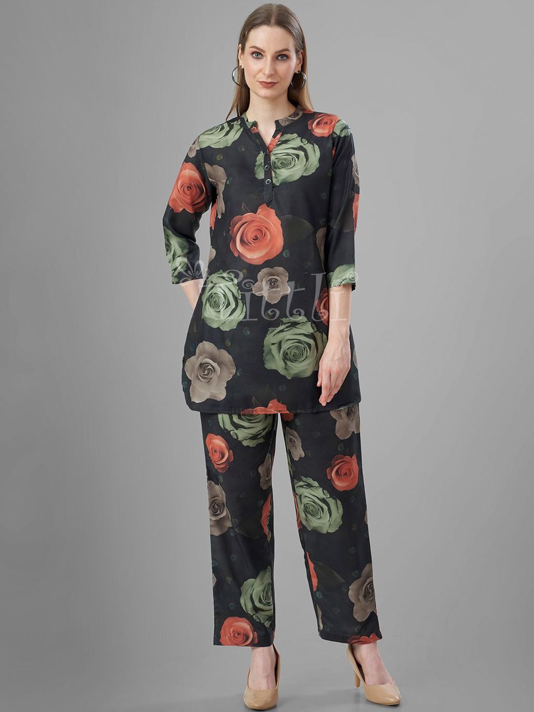 TITTLI Printed Tunic With Trousers Co-Ords