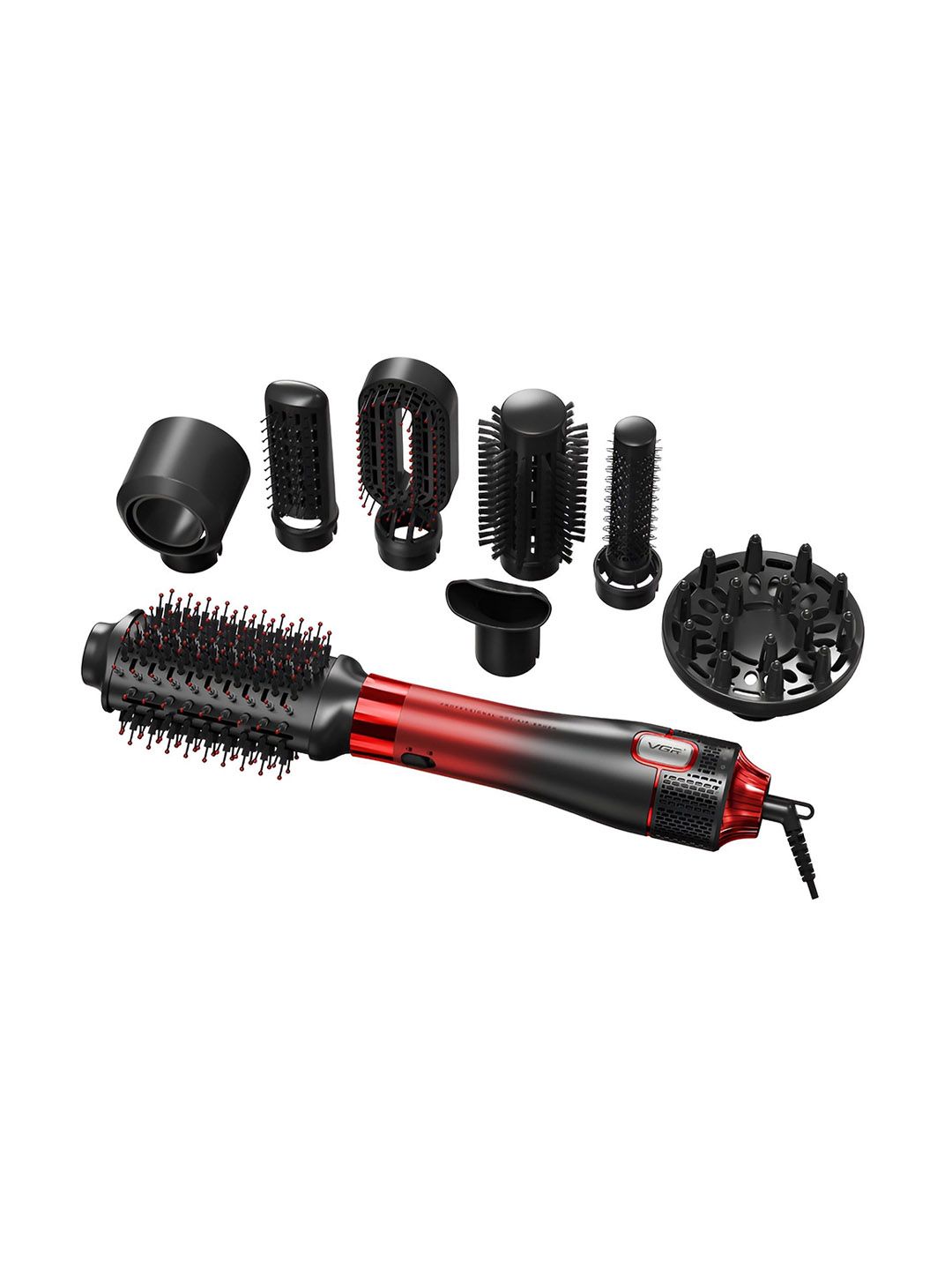 VGR V-488 Professional 8-IN-1 Hot Air Brush - Red-picture-42