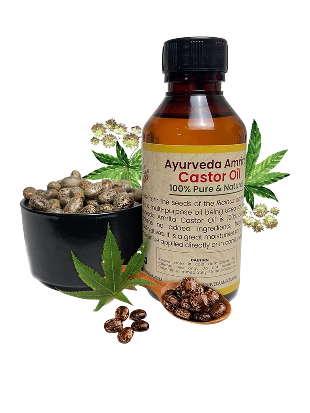 Ayurveda Amrita Pure & Natural Castor Oil For Hair, Eyebrow & Beard - 100 ml-image-26