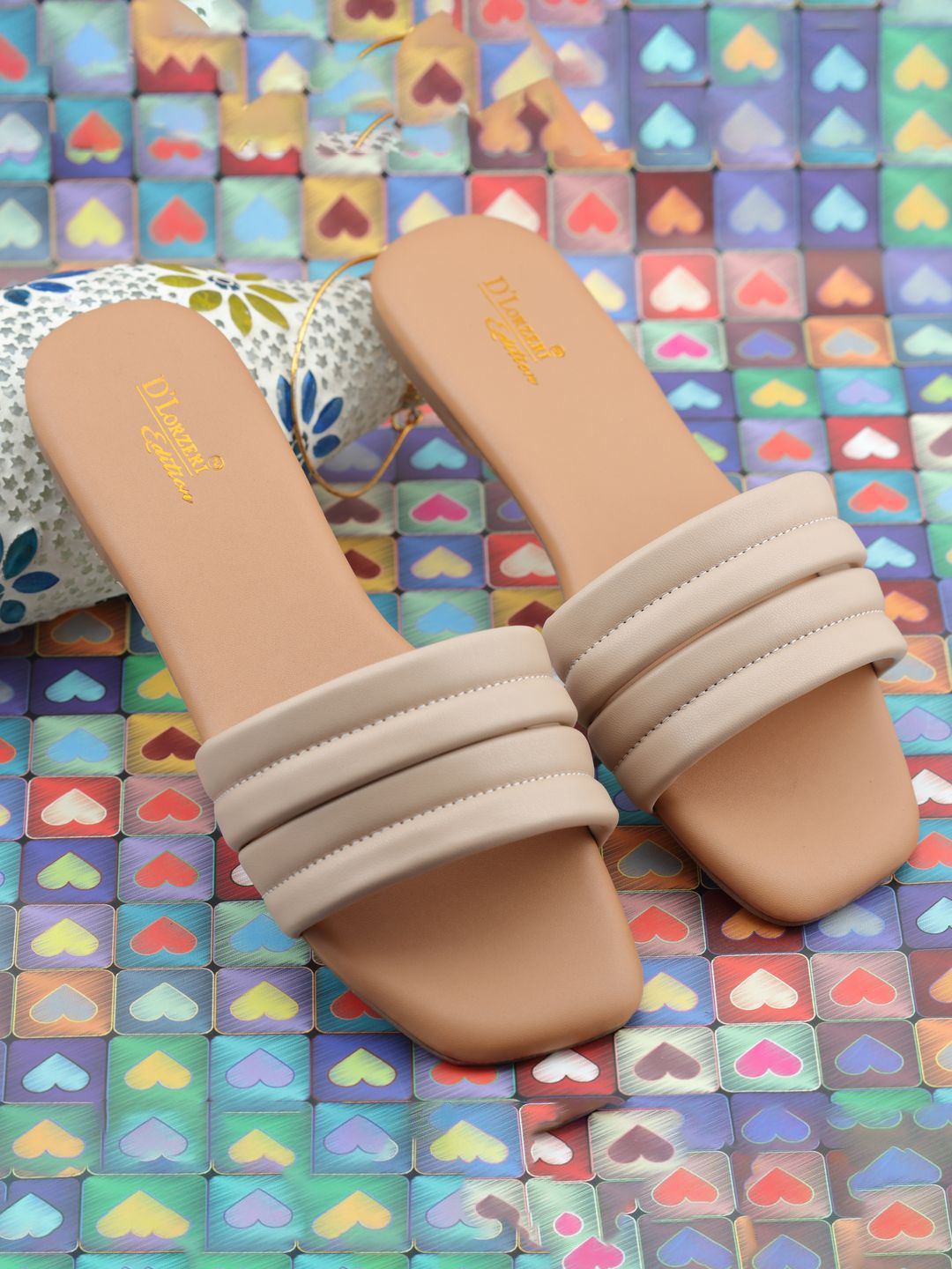 D LORZERI Women Solid Casual Open Toe Flats-picture-17