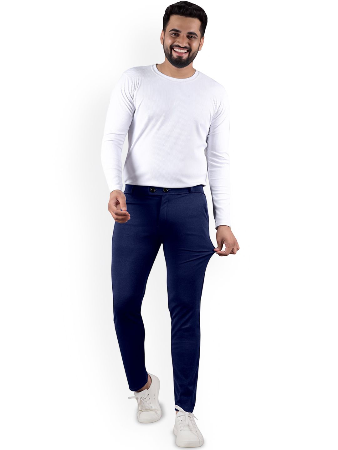 Septem Men Mid Rise Regular Trousers-picture-26