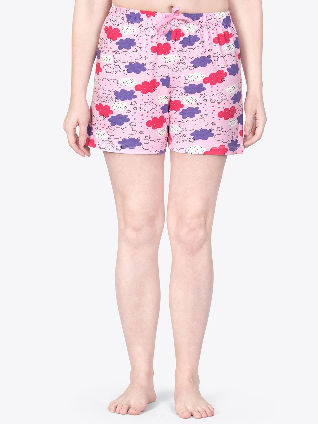 ariel Women Printed Pure Cotton Lounge Shorts-picture-17