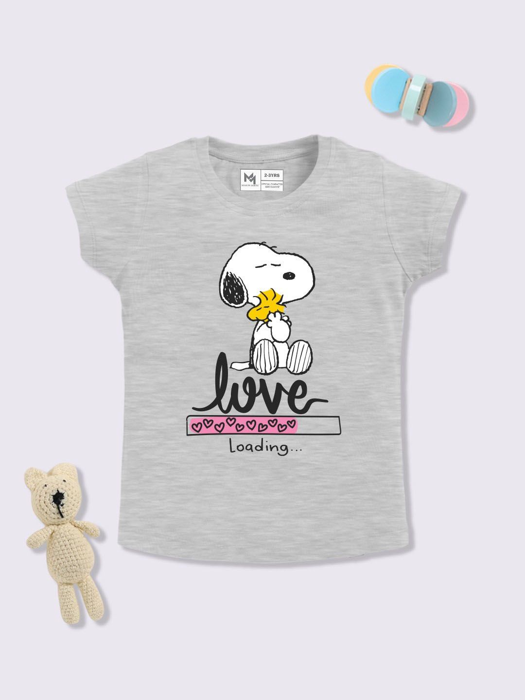 YK X Minute Mirth Infant Girls Snoopy Printed Pure Cotton T-shirt-picture-51