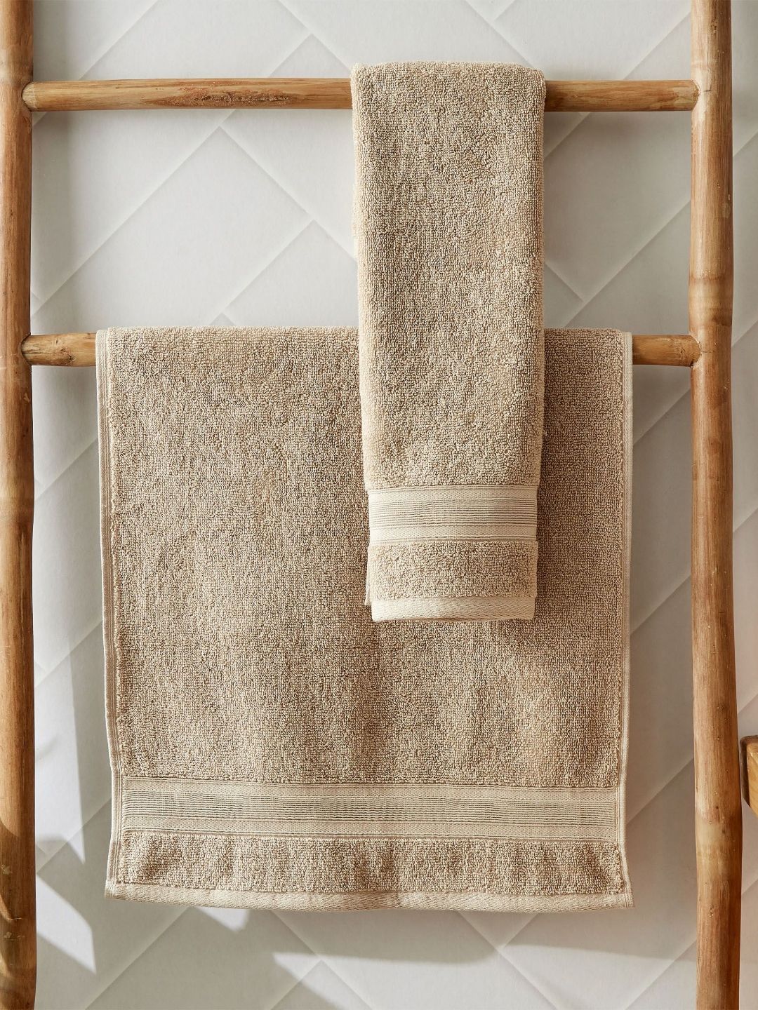 Home Centre 2Pcs Beige Cotton 500 GSM Hand Towels-picture-30