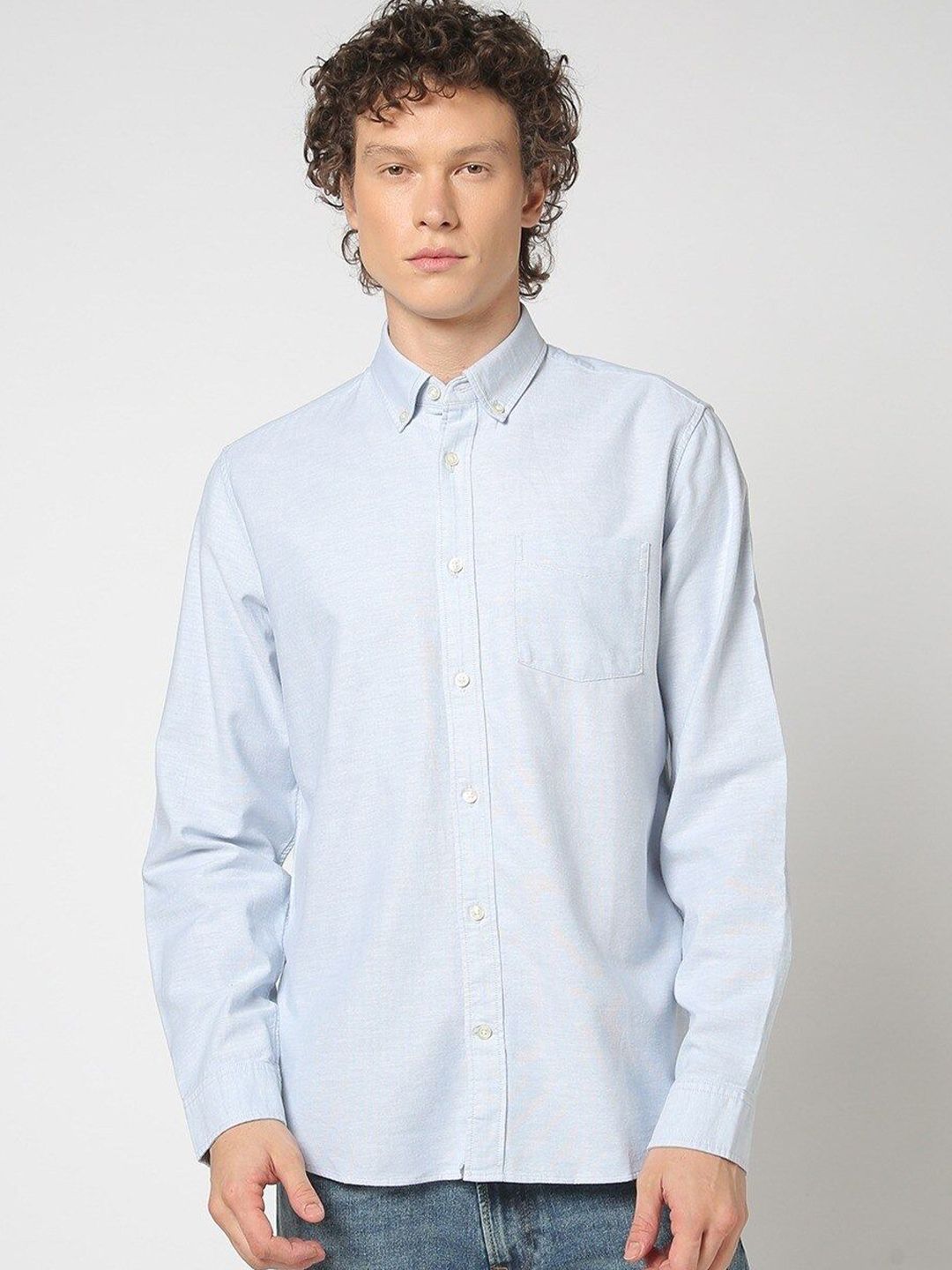 GAP Classic Oxford Button-Down Collar Cotton Shirt-picture-41